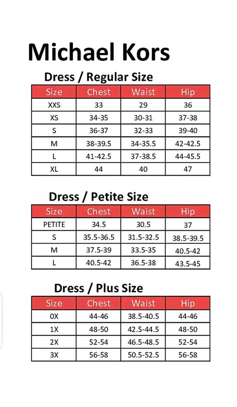 michael kors outerwear size chart|michael kors size chart women's.